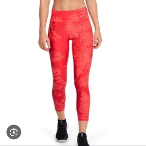Under Armour UA Project Rock Ankle Crop Aloha Leggings Large Pockets Workout